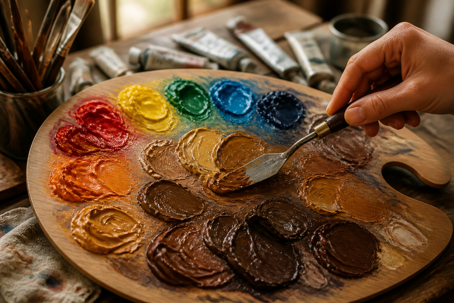 Comment faire du marron peinture : bases et nuances