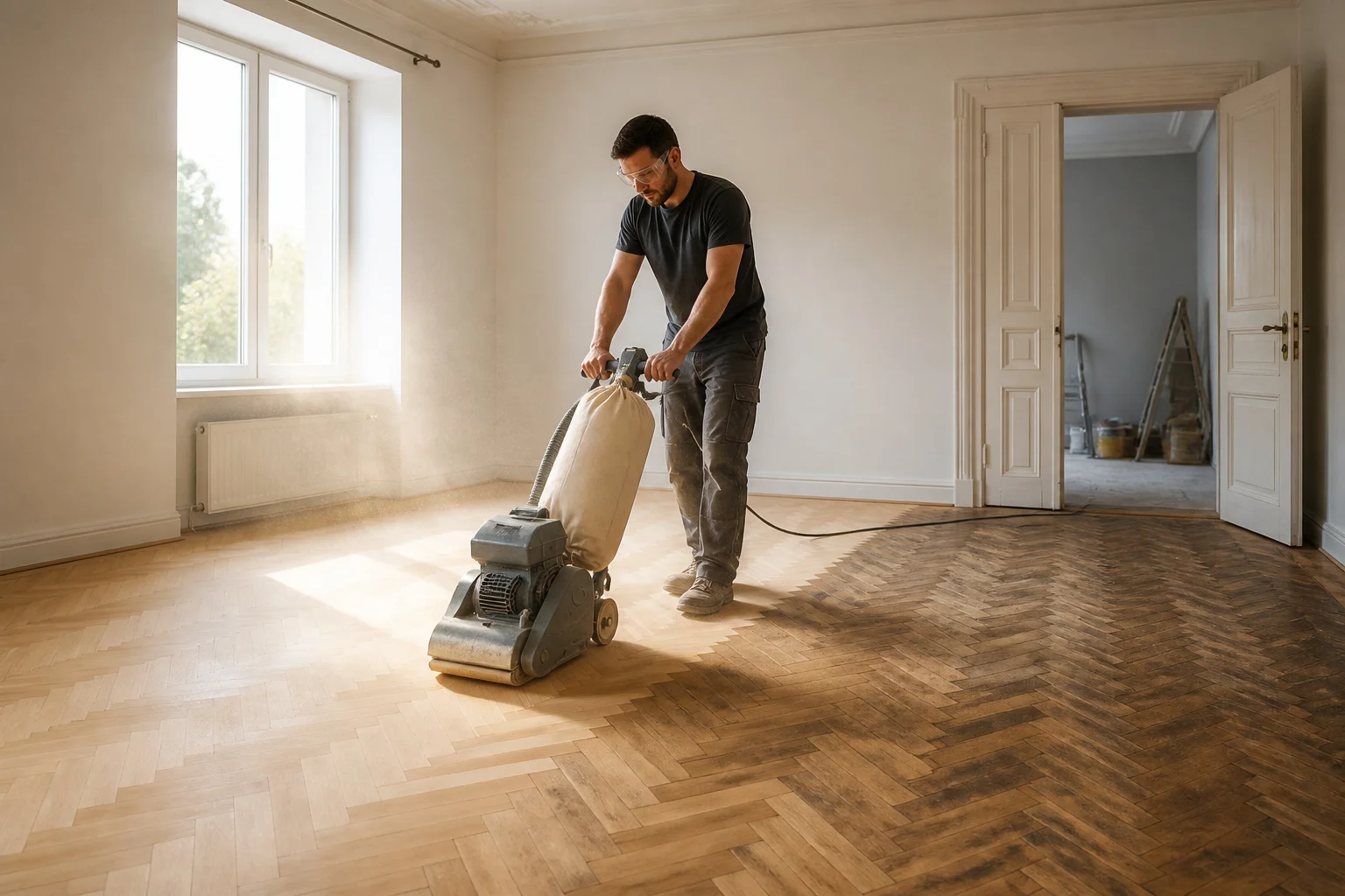 Poncage de parquet renovation de sol